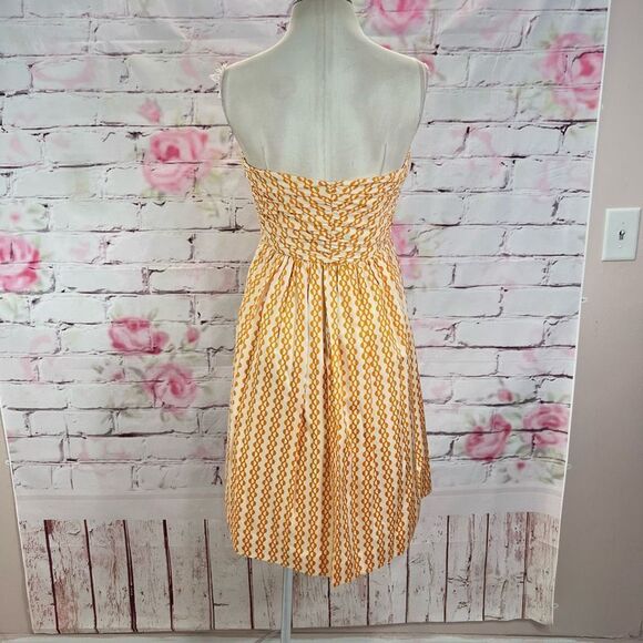 Vanessa Virginia Anthropologie strapless chain sweetheart summer dress size 2 - Picture 7 of 12